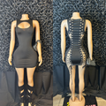 Lace Me up Body dress