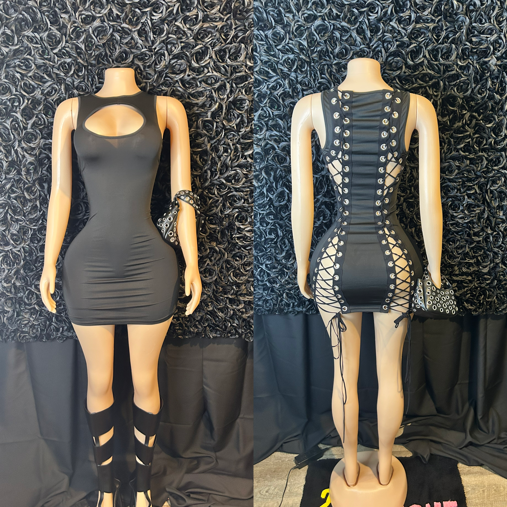 Lace Me up Body dress