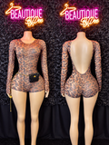 Lepoard long sleeve bodysuit