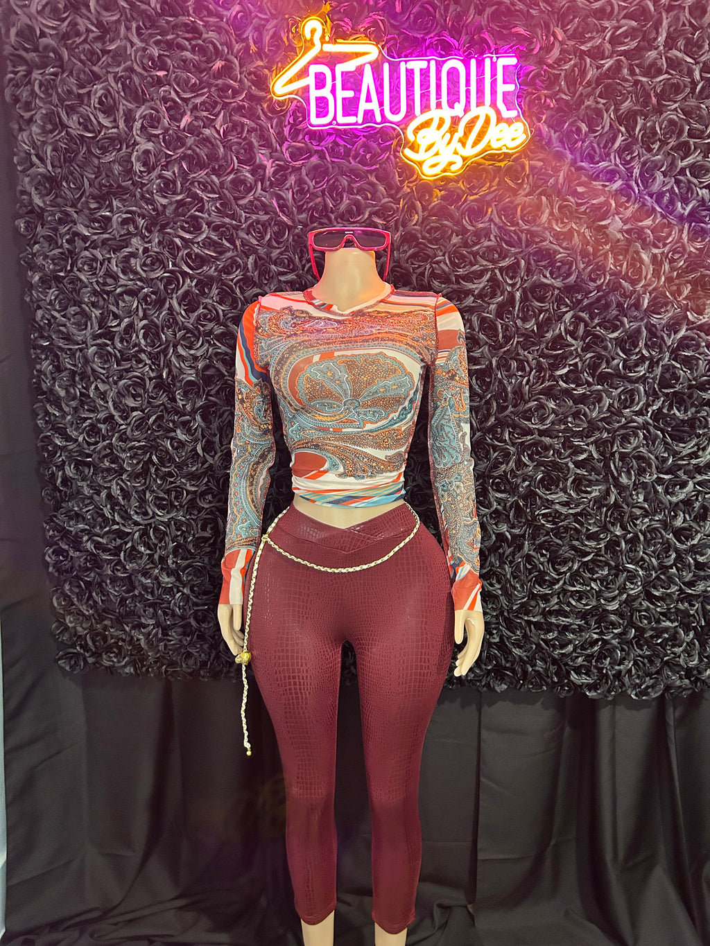 Mesh long sleeve body shirt