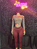 Mesh long sleeve body shirt