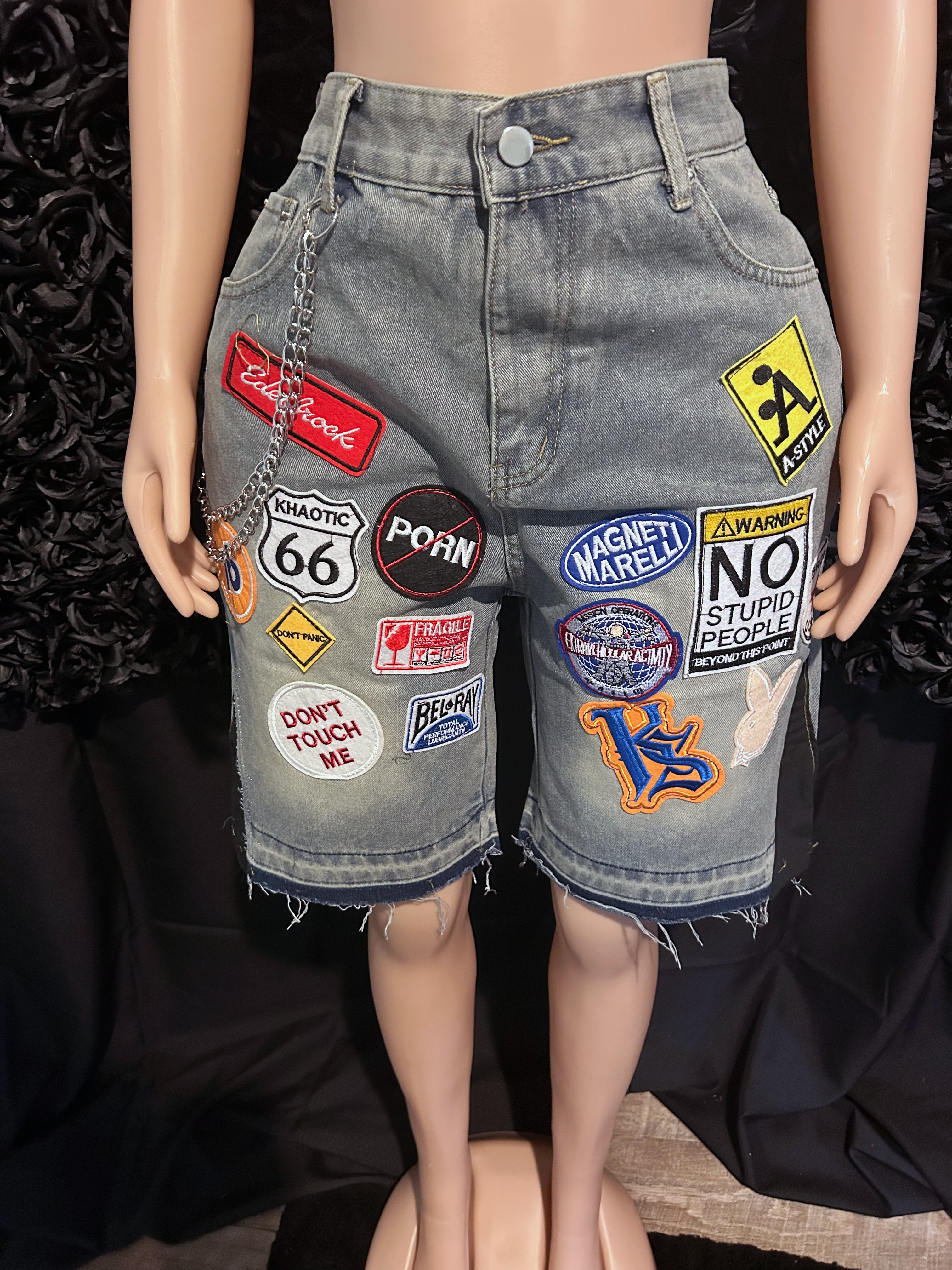 Denim patch Jorts(No stretch)
