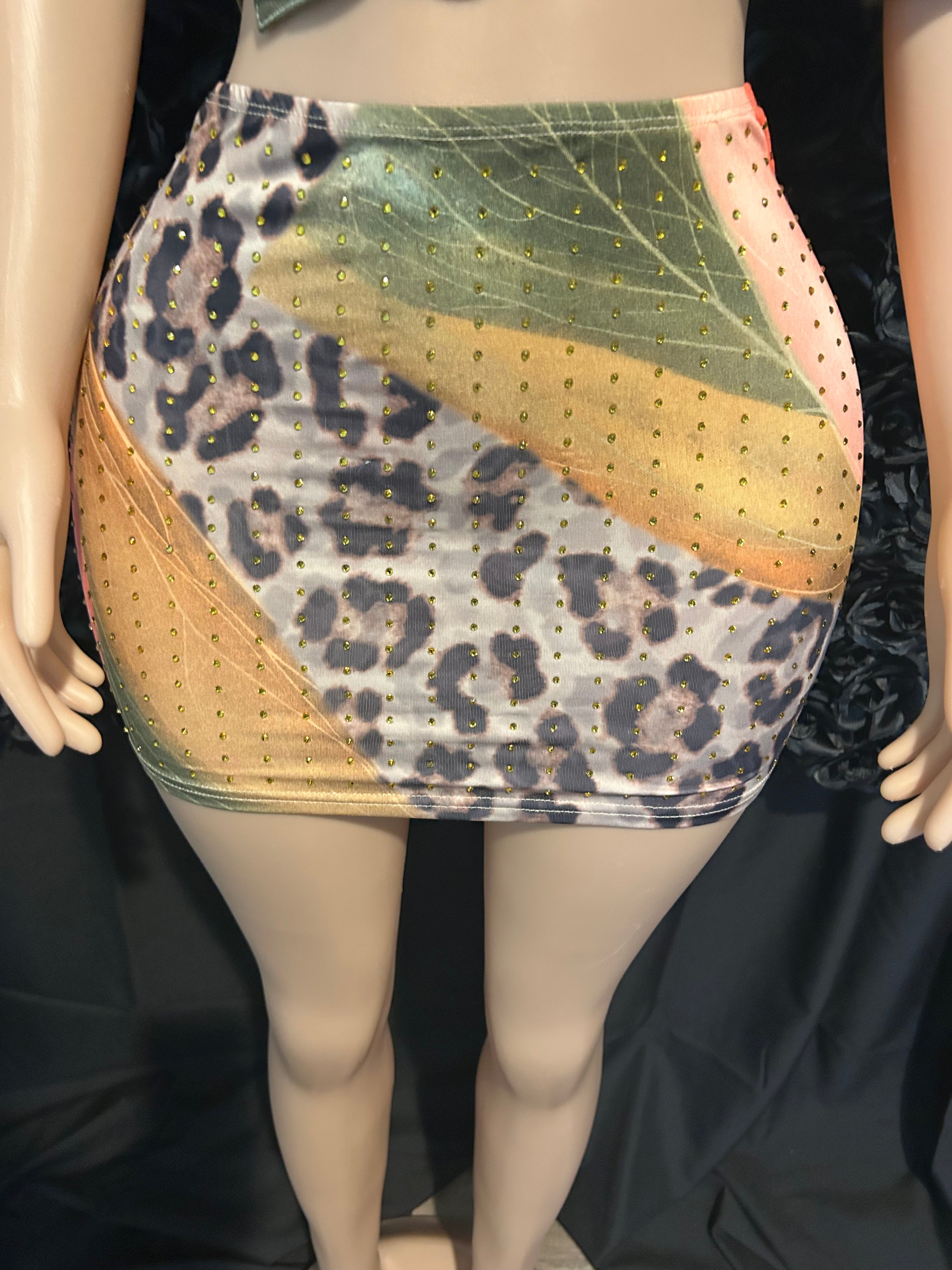 Leopard print maxi Skirt