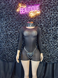 Poster sheer Body suit (one size)